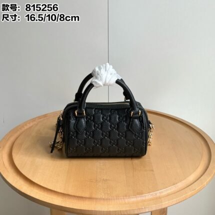Gucci GG Emblem Series mini Boston Bag 815256