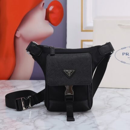 Prada men nylon crossbody bag 23416